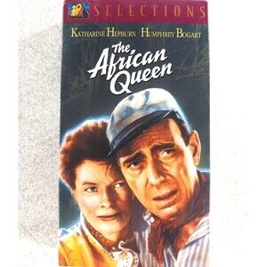 The African Queen VHS Starring Humphrey Bogart and Katherine Hepburn